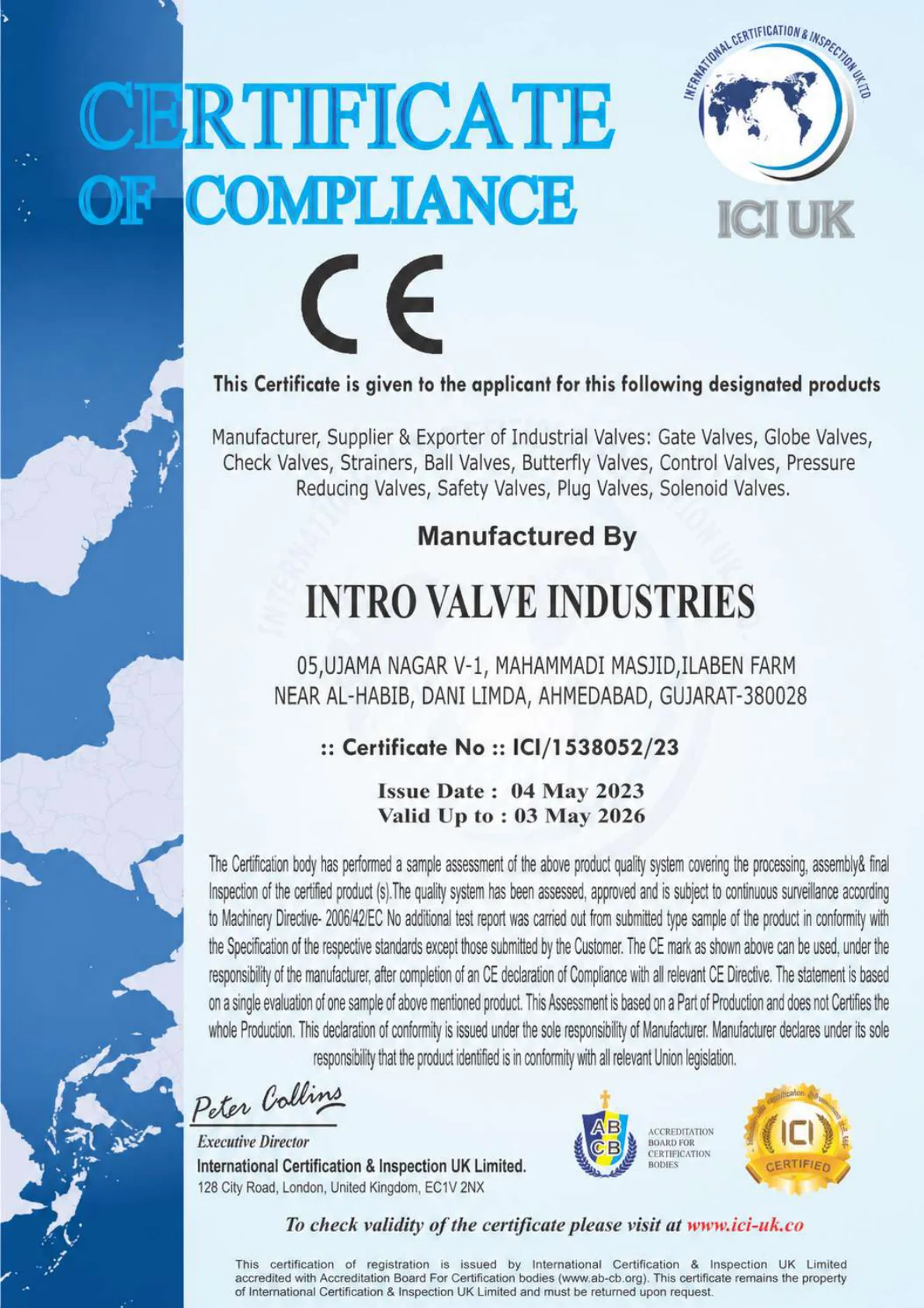 CE Certificate